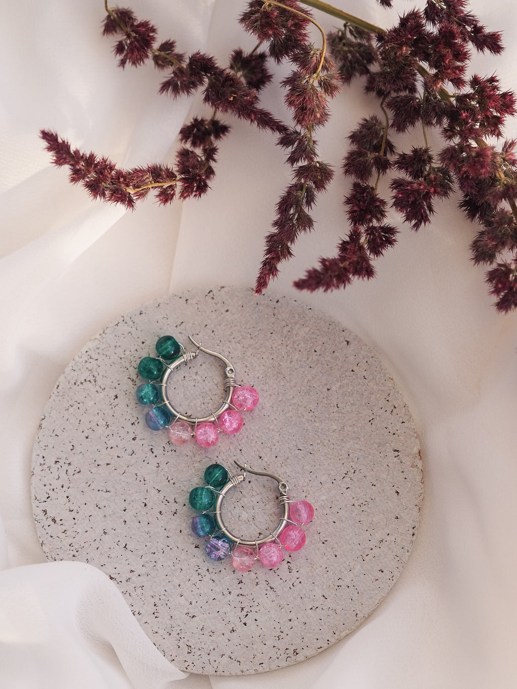 Säde-korvikset · Erikoisvärit